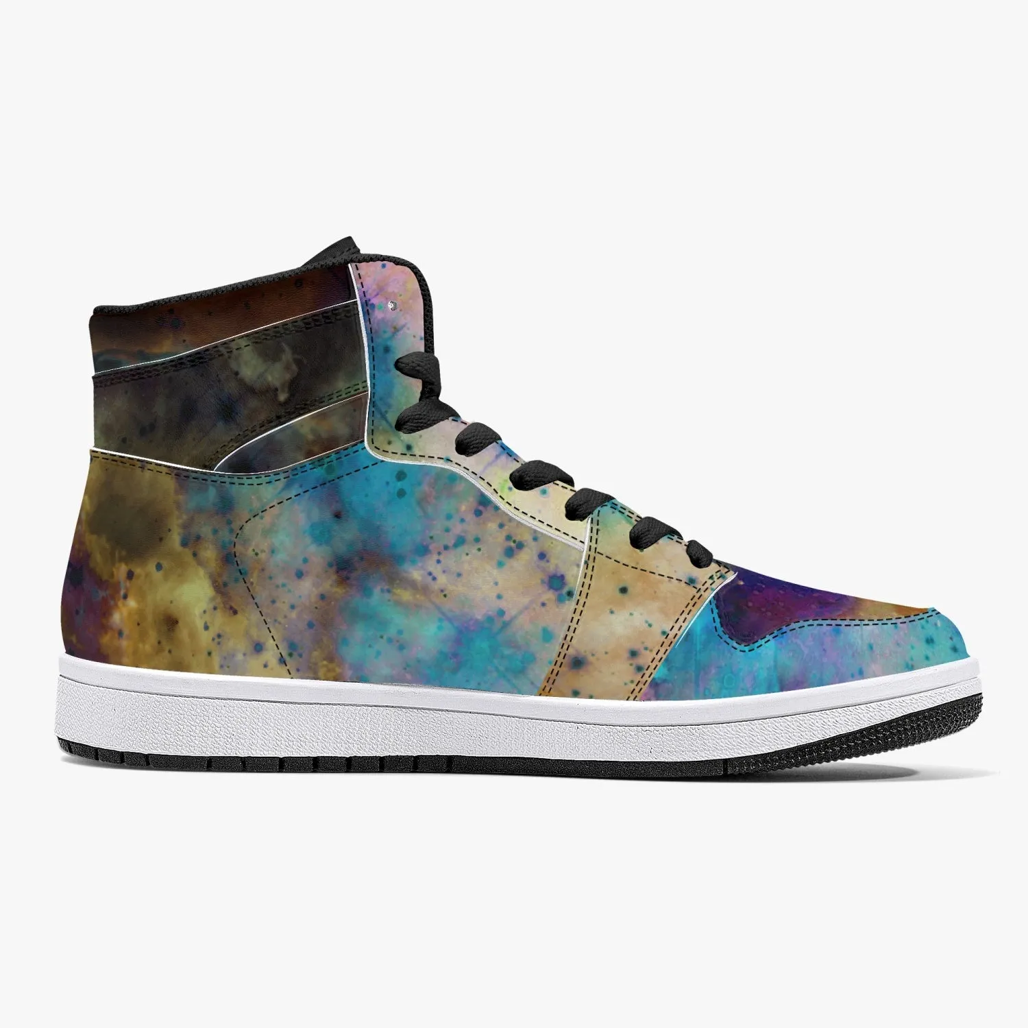 Acquiesce Nightshade Psychedelic Split-Style High-Top Sneakers