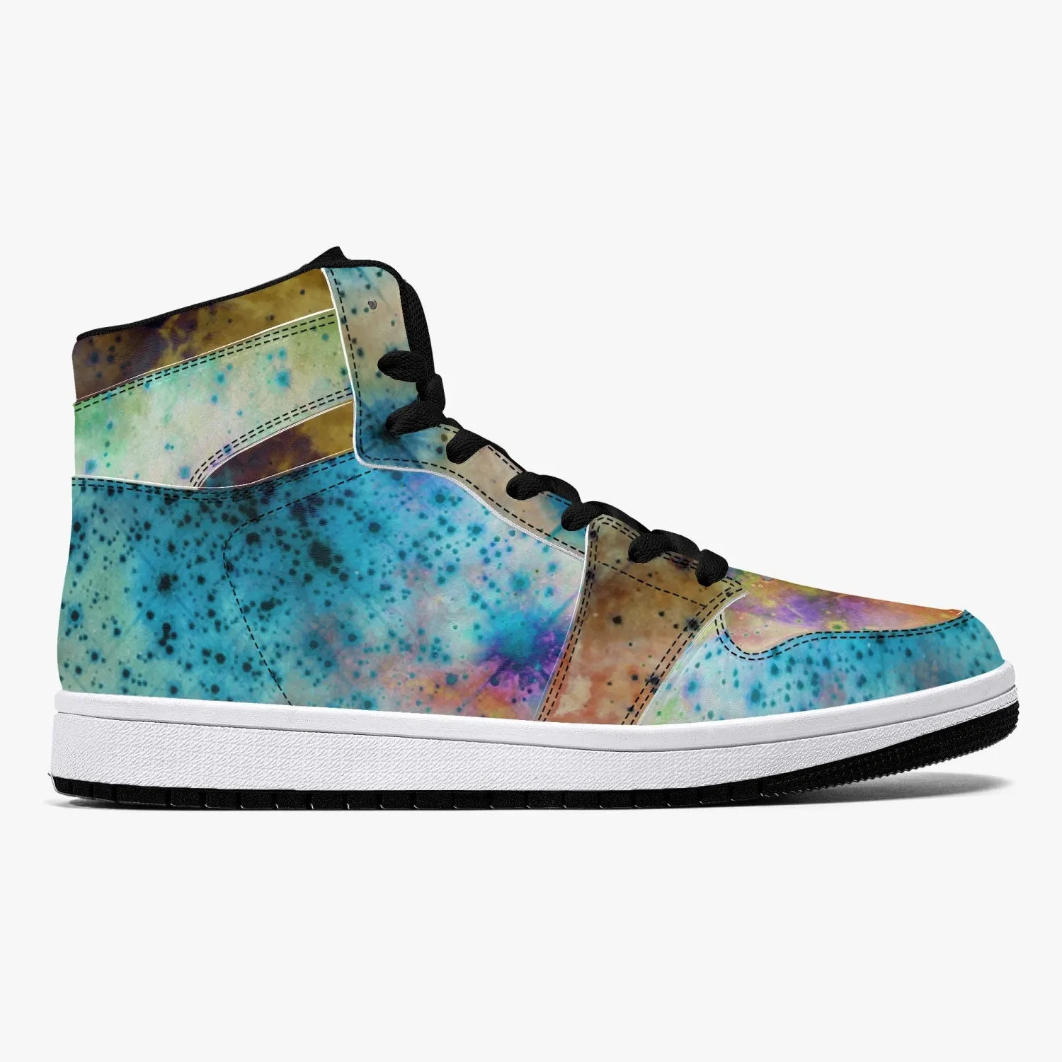 Acquiesce Nightshade Psychedelic Split-Style High-Top Sneakers