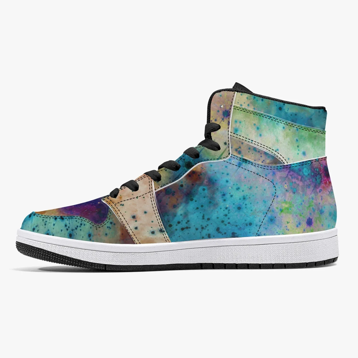 Acquiesce Nightshade Psychedelic Split-Style High-Top Sneakers
