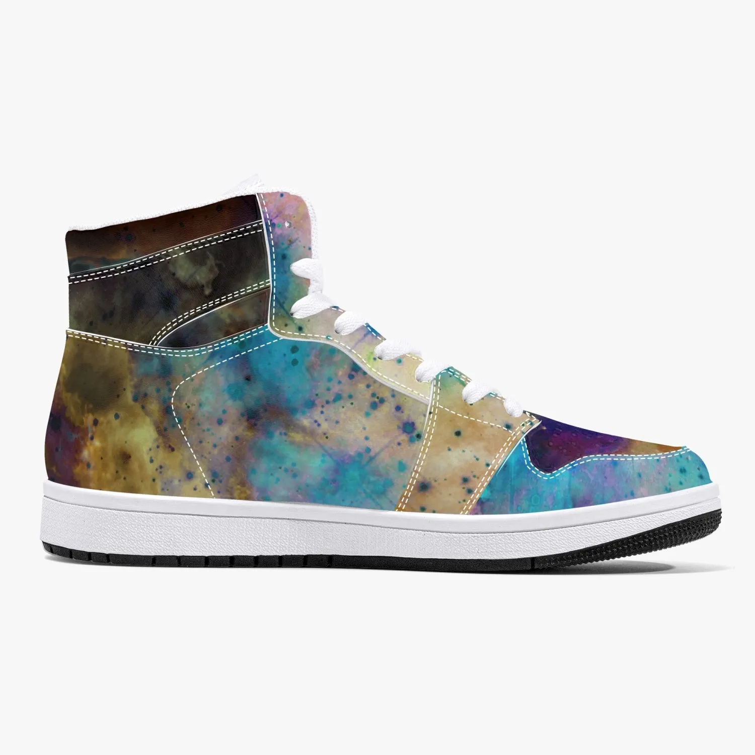 Acquiesce Nightshade Psychedelic Split-Style High-Top Sneakers
