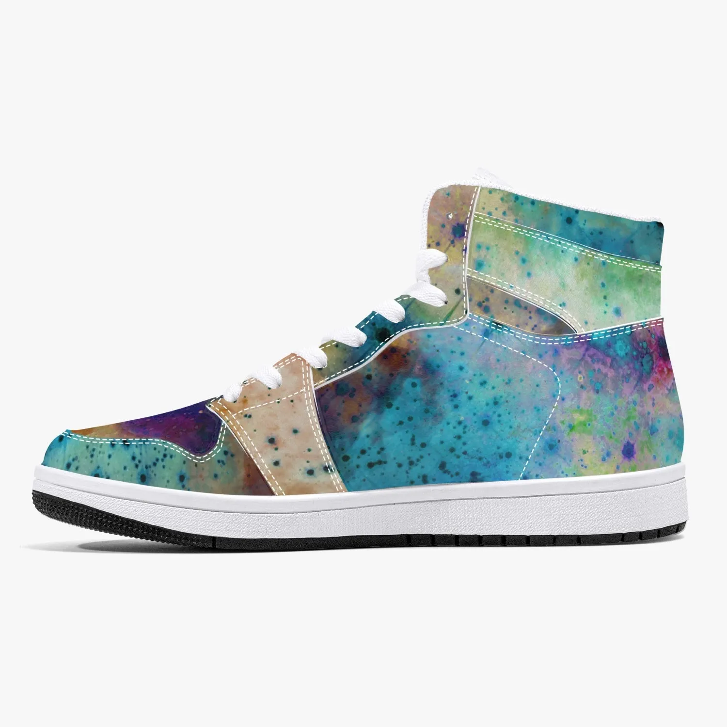 Acquiesce Nightshade Psychedelic Split-Style High-Top Sneakers