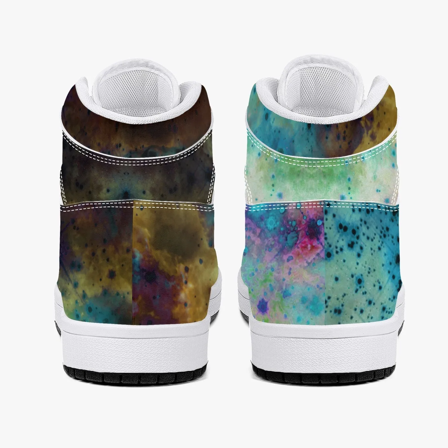 Acquiesce Nightshade Psychedelic Split-Style High-Top Sneakers