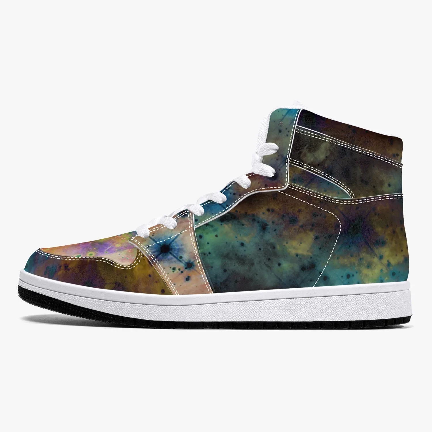 Acquiesce Nightshade Psychedelic Split-Style High-Top Sneakers
