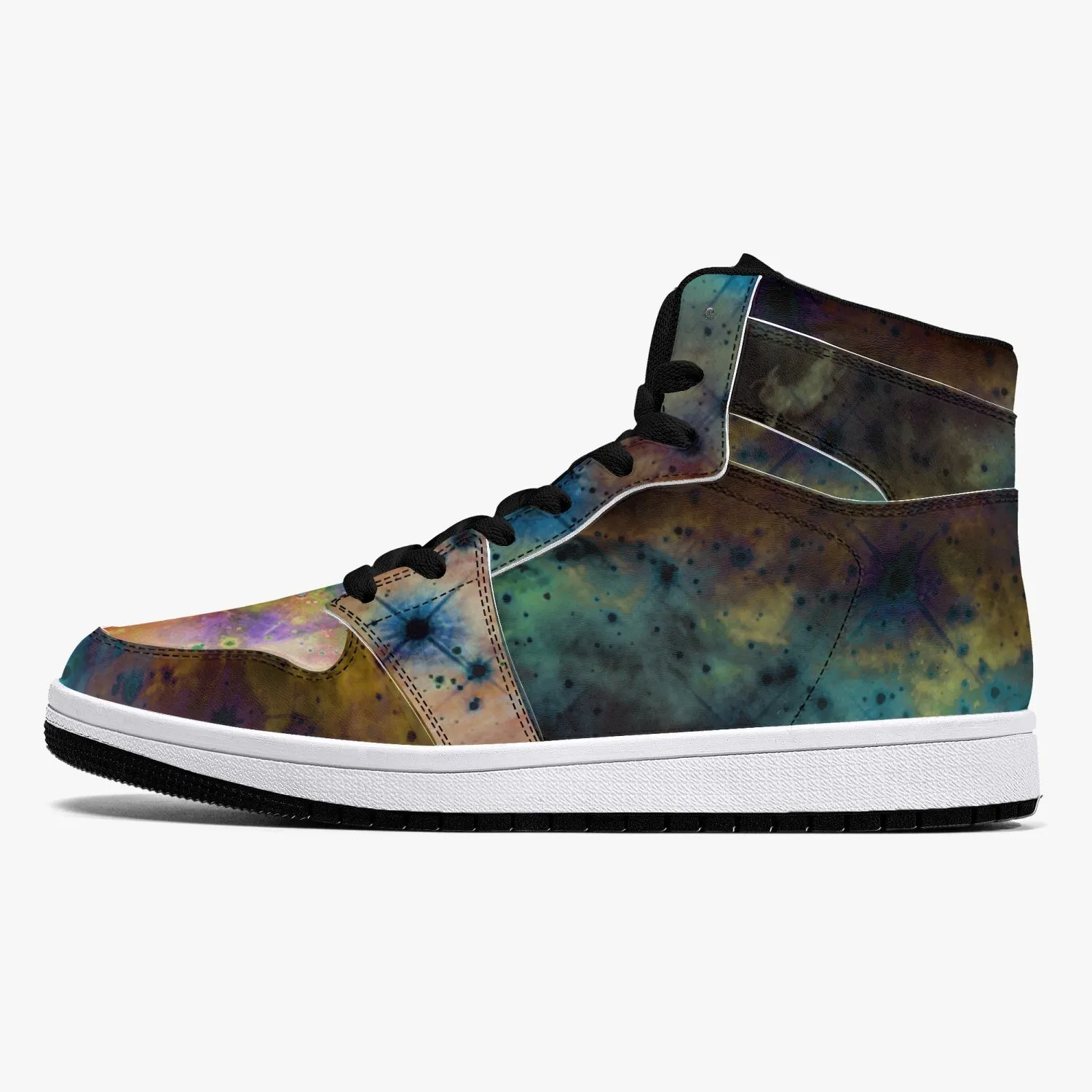 Acquiesce Nightshade Psychedelic Split-Style High-Top Sneakers