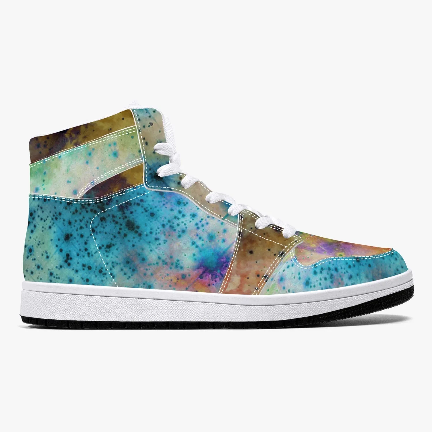 Acquiesce Nightshade Psychedelic Split-Style High-Top Sneakers