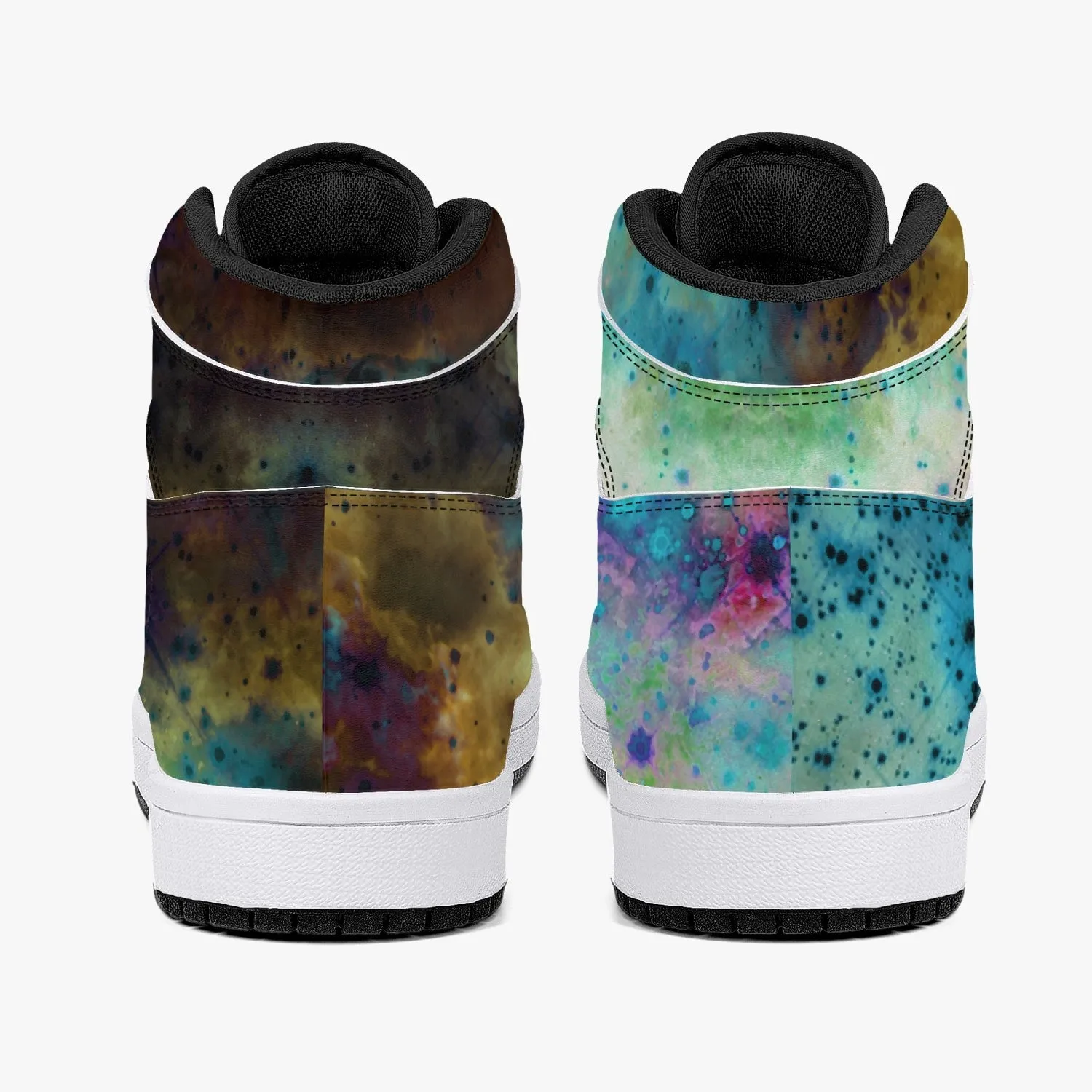 Acquiesce Nightshade Psychedelic Split-Style High-Top Sneakers