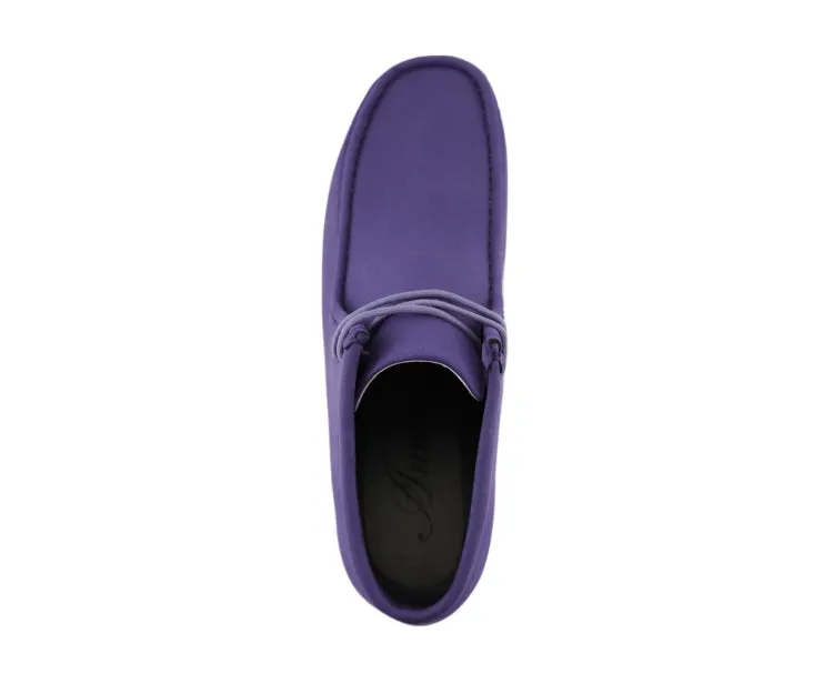 Amali Jason2 Men’s High Top Sneakers Purple Vegan Suede