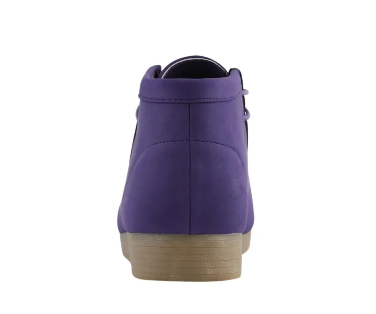 Amali Jason2 Men’s High Top Sneakers Purple Vegan Suede