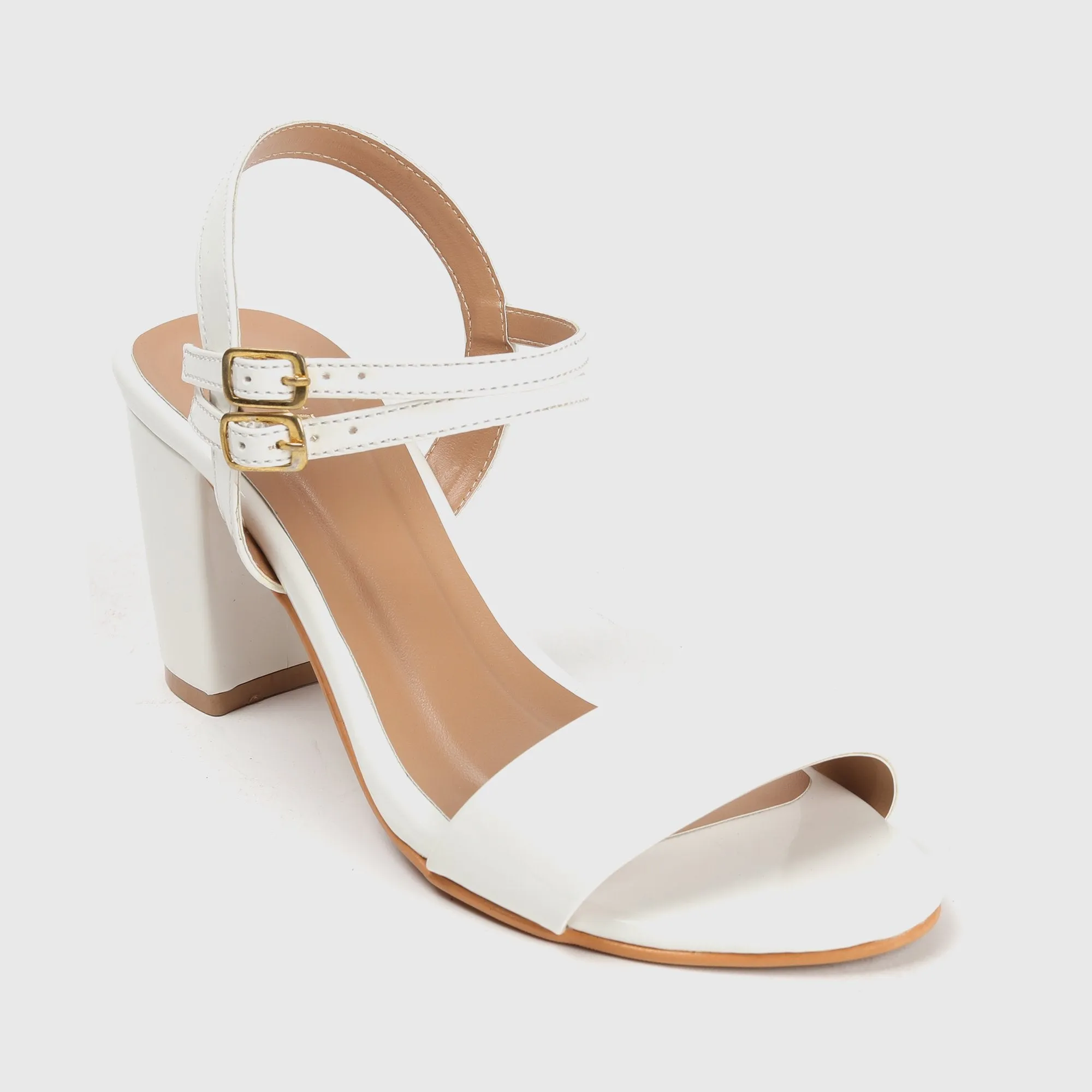 Ankle Strap Patent Block Heel Sandals