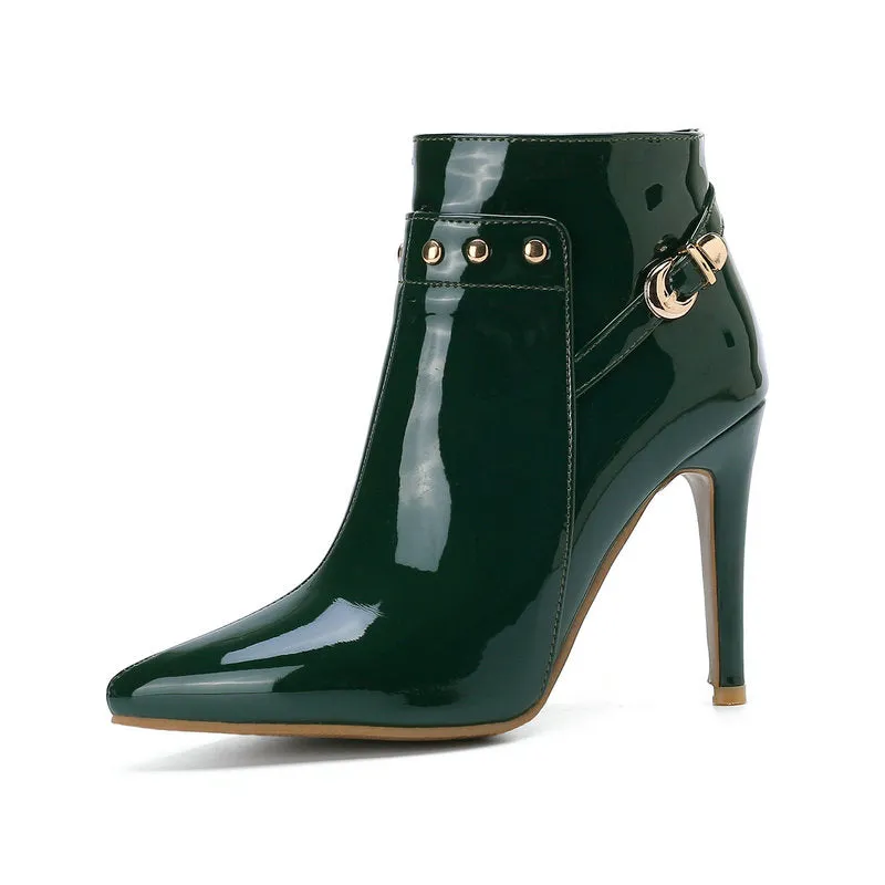 AVA QUINN GENUINE LEATHER STILETTOS