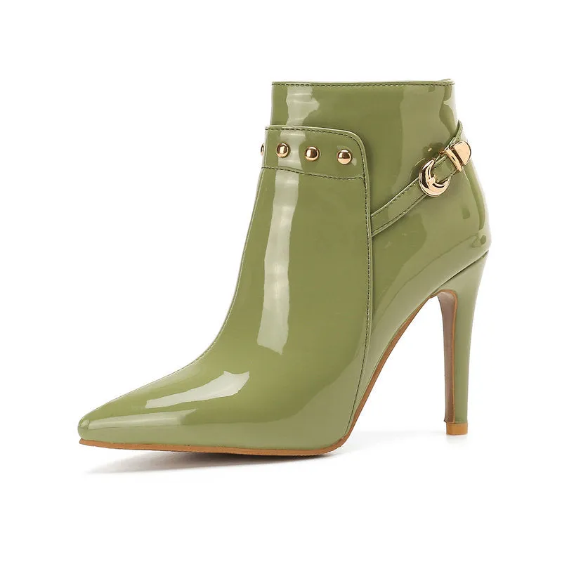 AVA QUINN GENUINE LEATHER STILETTOS