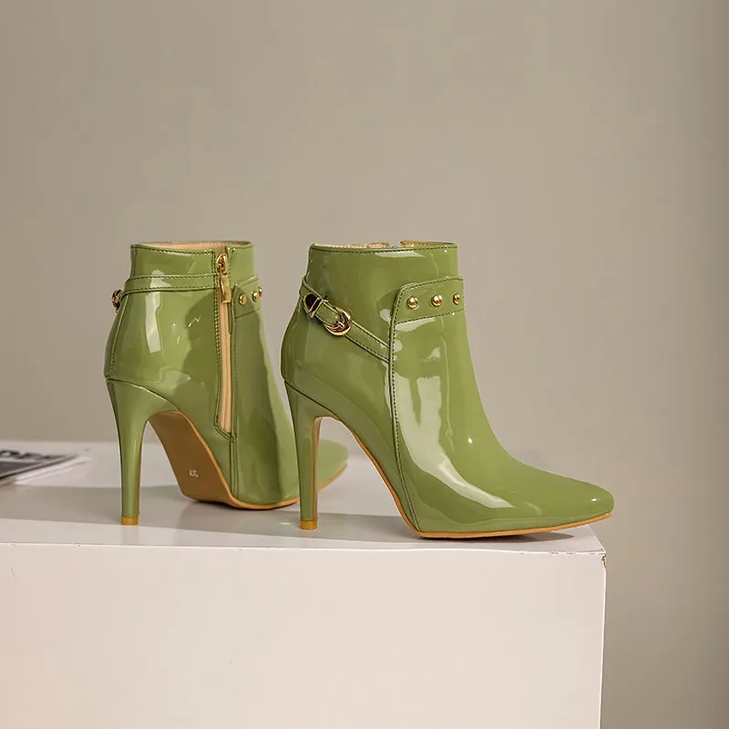 AVA QUINN GENUINE LEATHER STILETTOS