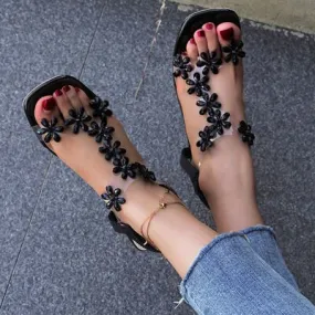 Blossom Block Heel Sandals