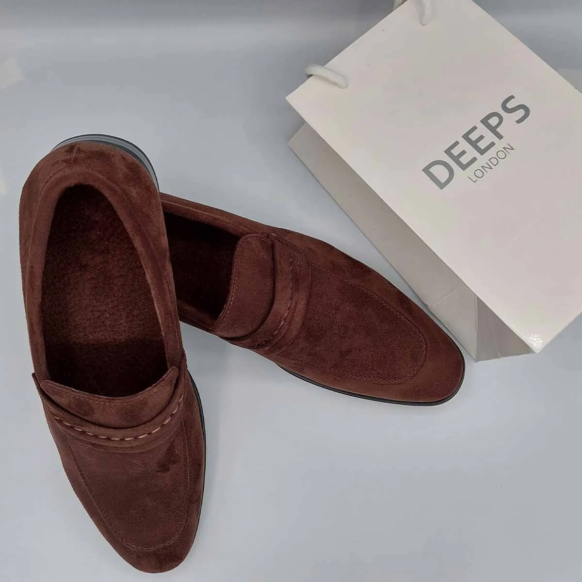 BOLERO MENS MOCCASIN LOAFERS WITH LEATHER LINING