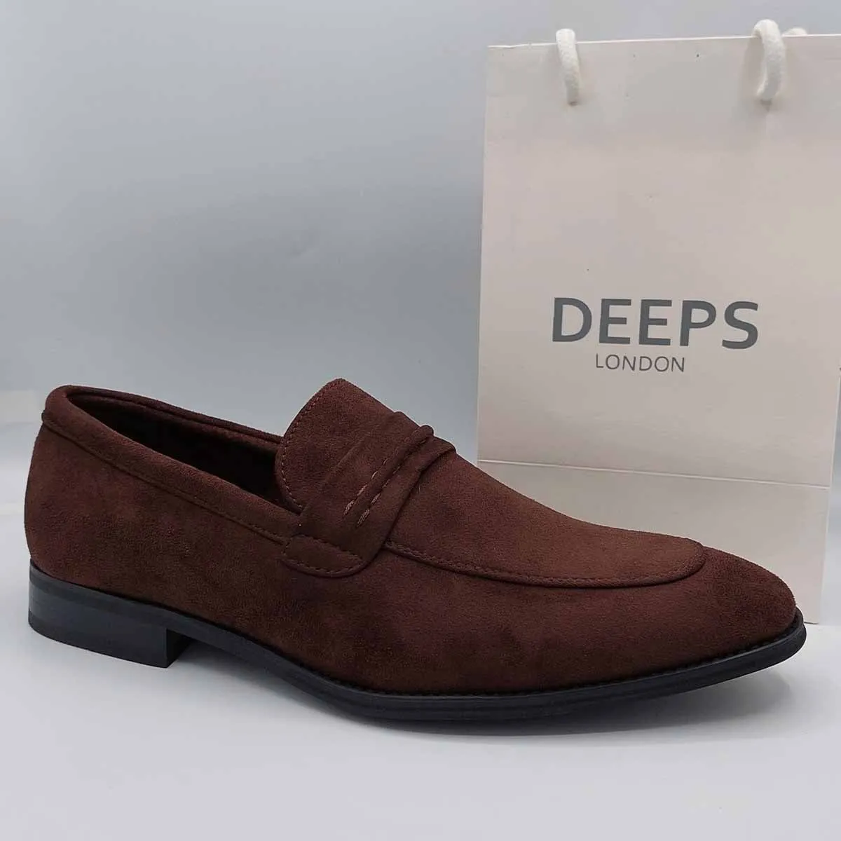 BOLERO MENS MOCCASIN LOAFERS WITH LEATHER LINING