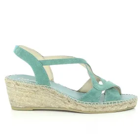 Calzanor 2043 Green Slingback Espadrilles