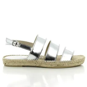 Calzanor 2044 Silver Slingback Espadrilles