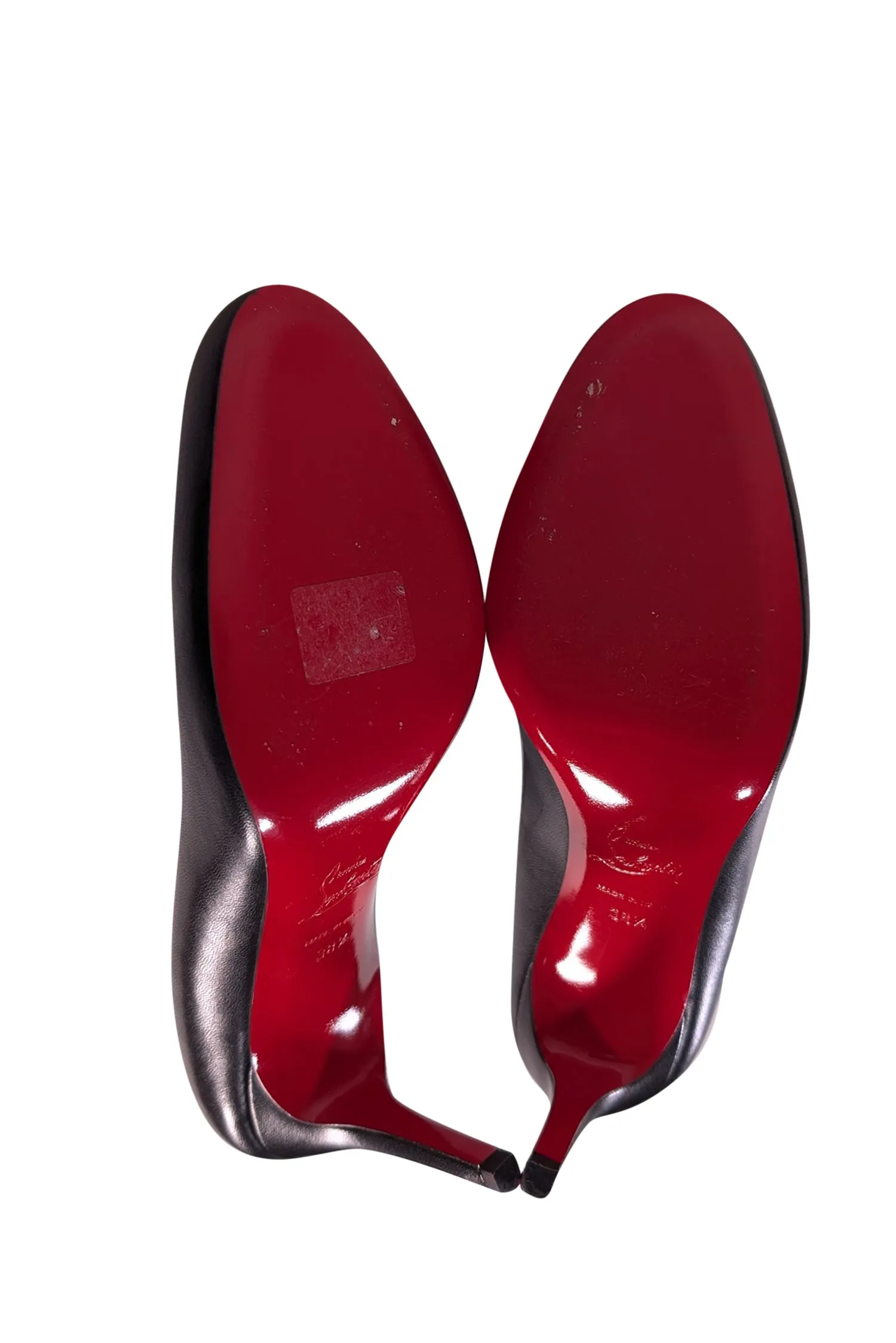 Christian Louboutin - Black Rounded Toe "Simple Pump 85" Sz 8.5