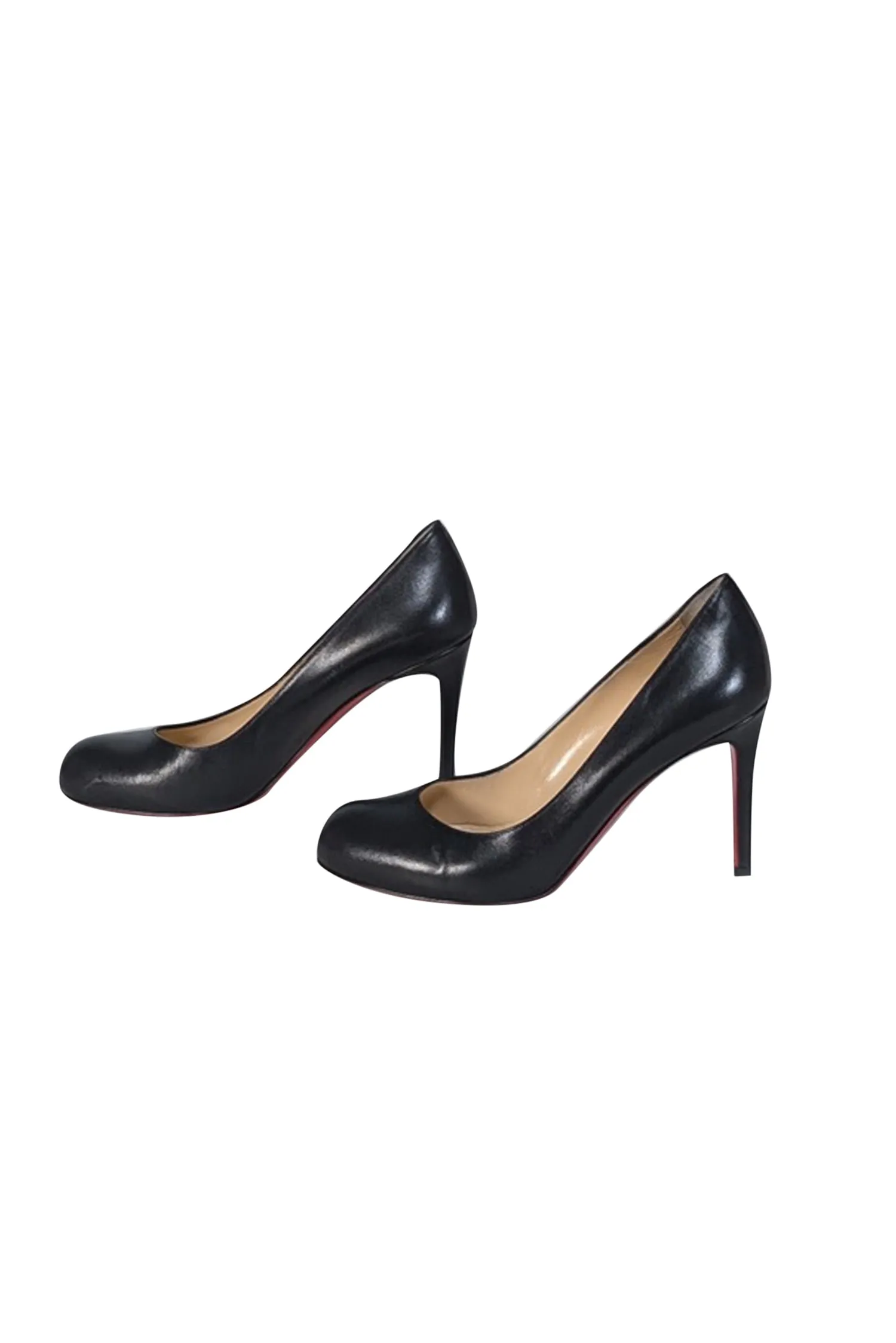 Christian Louboutin - Black Rounded Toe "Simple Pump 85" Sz 8.5