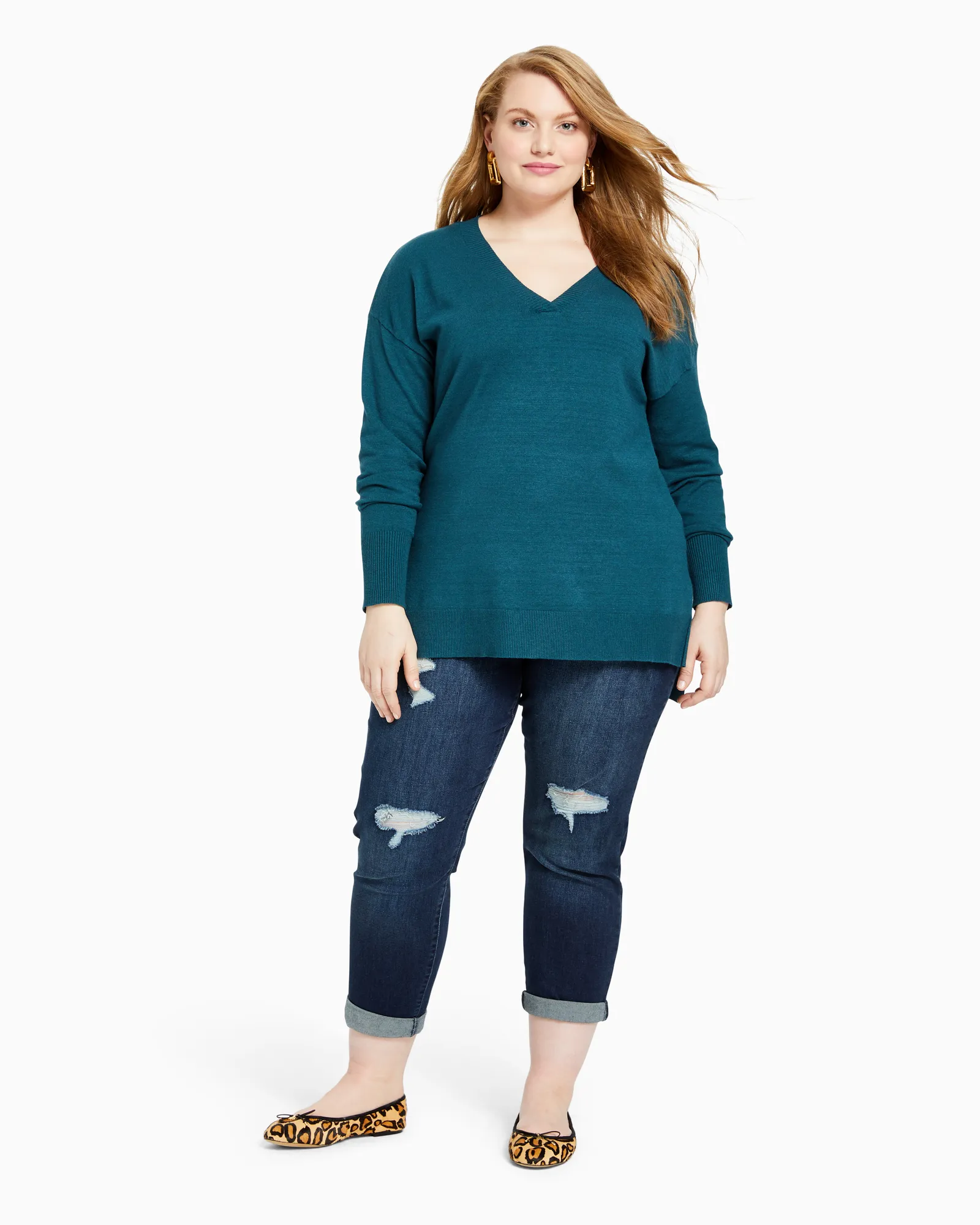 Dakota Distressed Boyfriend Jean | Dark Wash