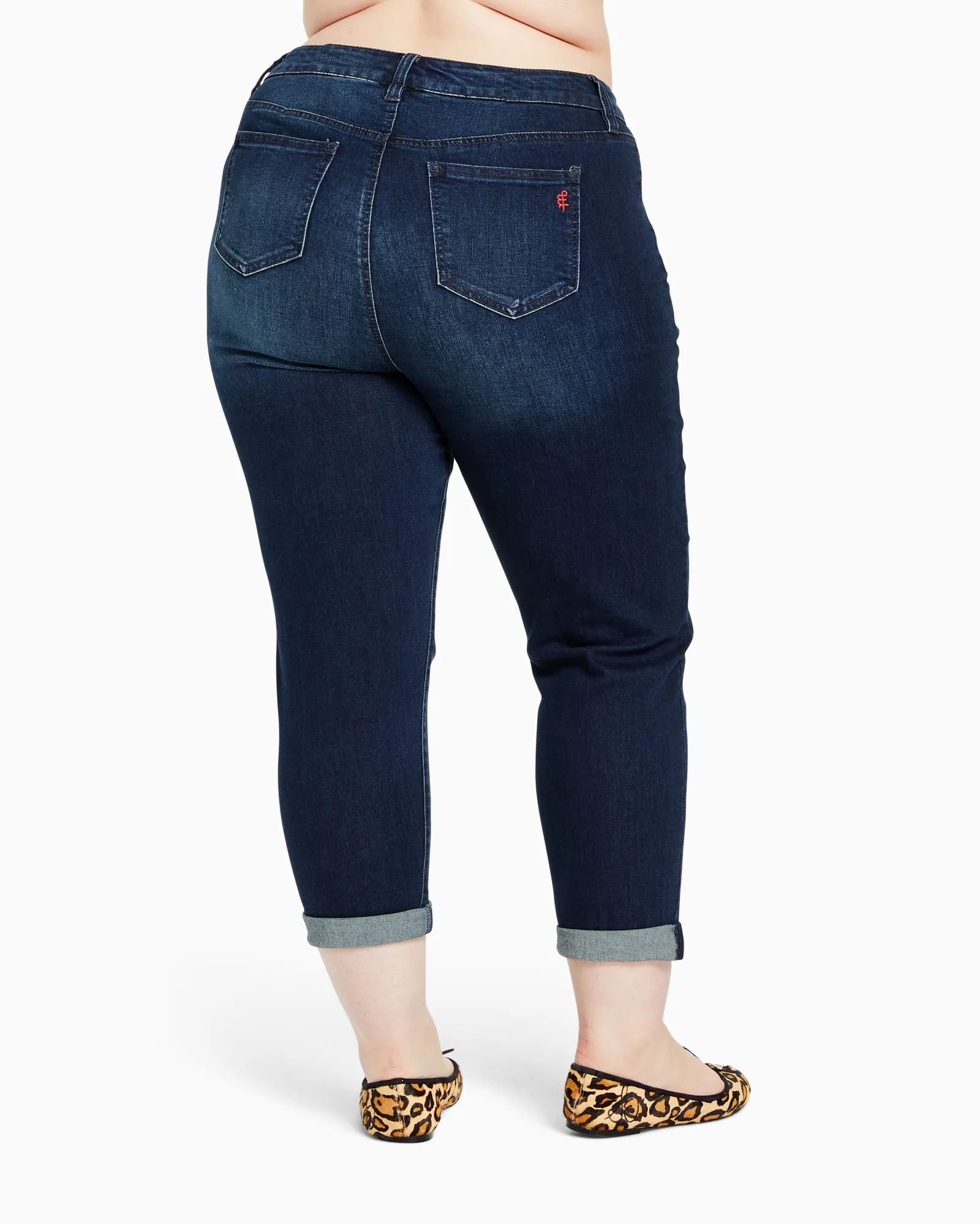Dakota Distressed Boyfriend Jean | Dark Wash