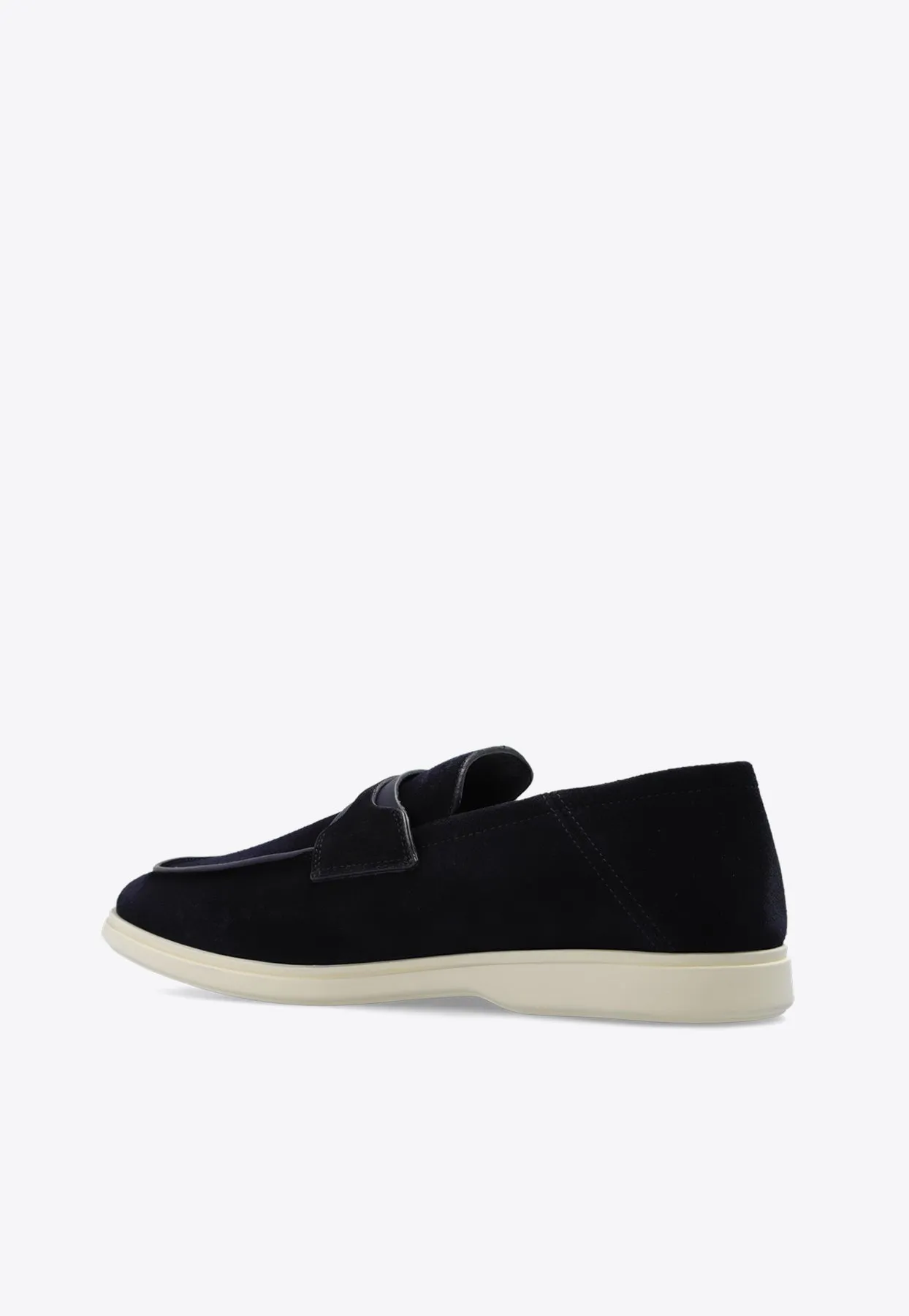 Drame Gancini Suede Loafers