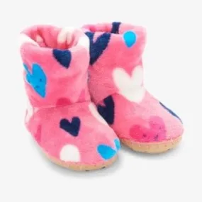 Hatley - Confetti Hearts Fleece Slippers