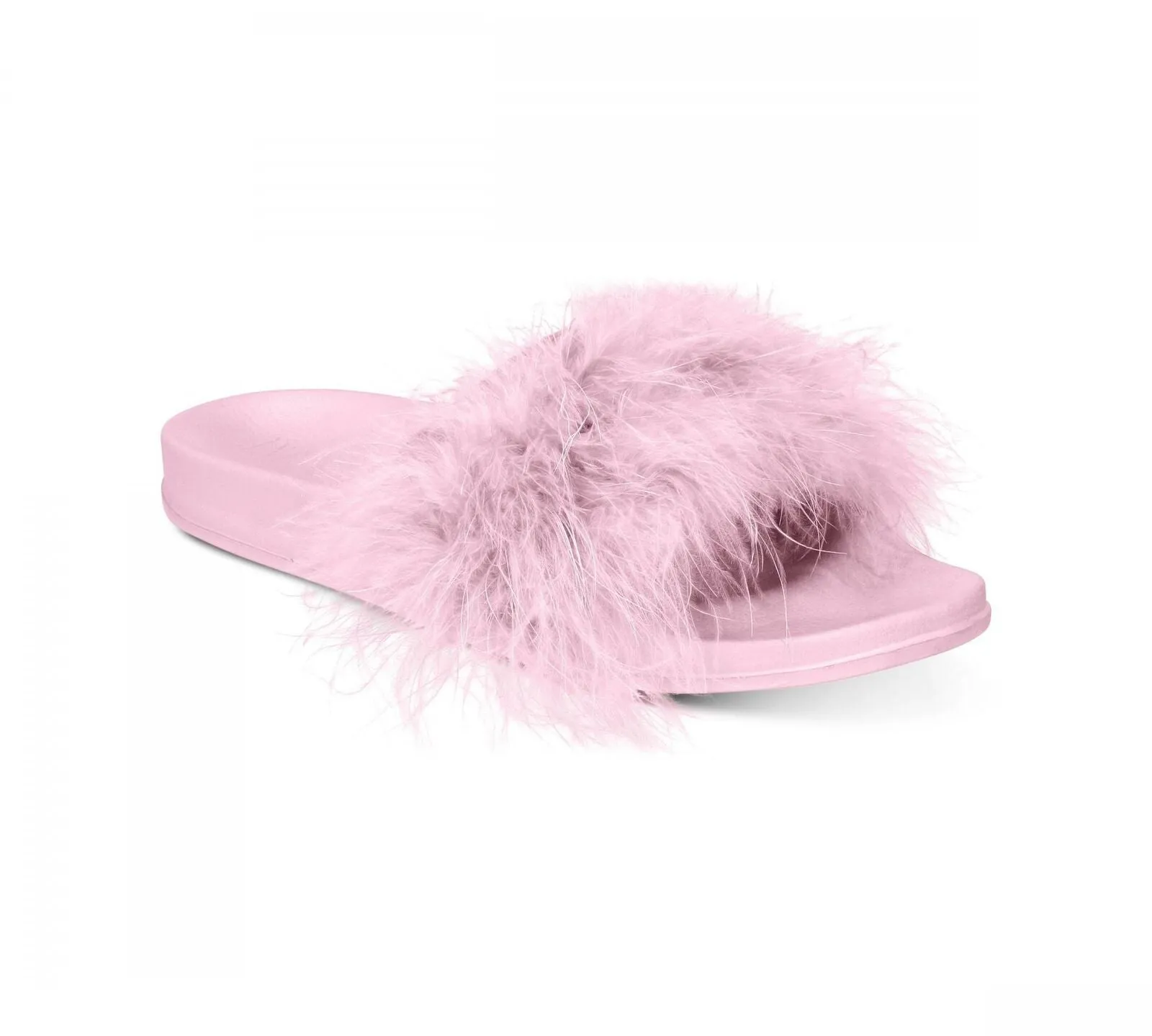INC International Concepts Women's Faux-Marabou Slide Slippers