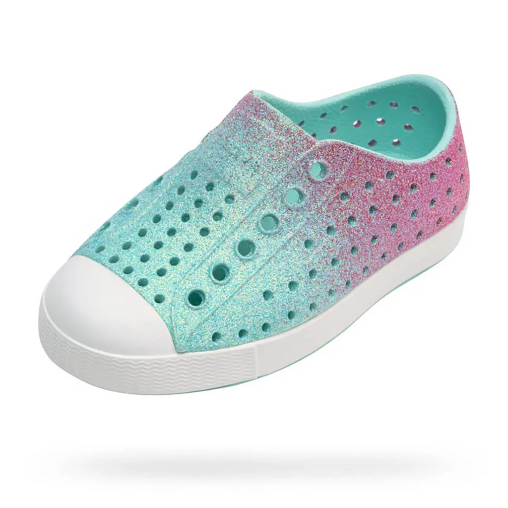 Jefferson Shoes Hollywood Hydrangea Bling/Shell White