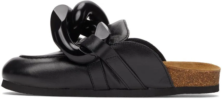 JW Anderson Black Chain Loafers