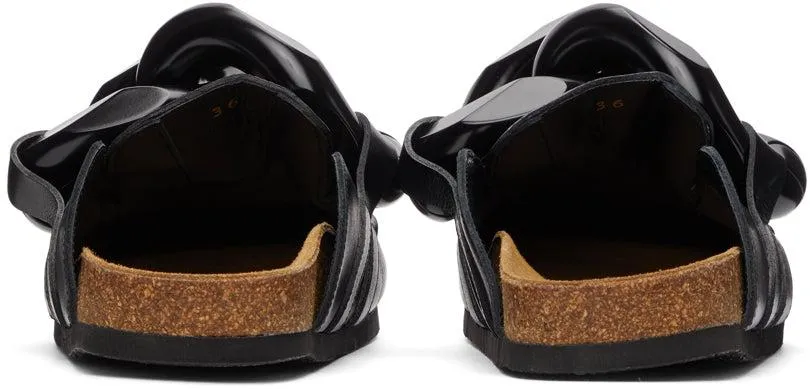 JW Anderson Black Chain Loafers