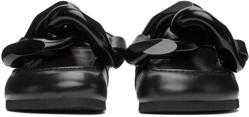 JW Anderson Black Chain Loafers
