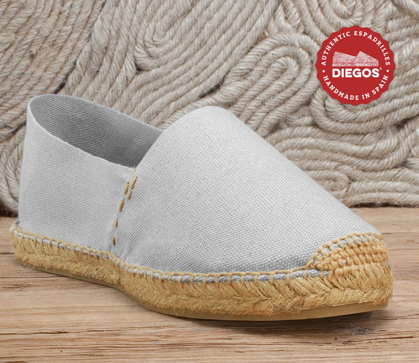 Light grey espadrilles