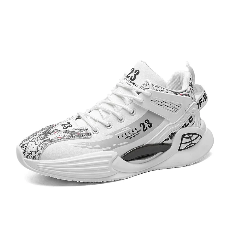Men's Fashion Outdoor Jogging Sneakers - Mesh Breathable Cushioning - Black Basket Footwear in Big Sizes Stay Stylish and Active with best running shoes