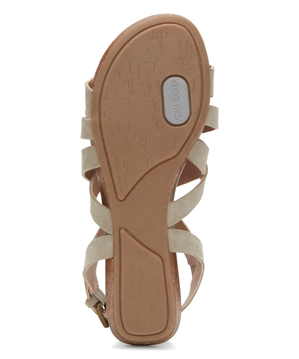 Nickie Stone Adam Tucker Leather Flat Sandal