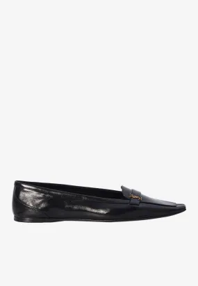 Poppy Calf Leather Ballet Flats