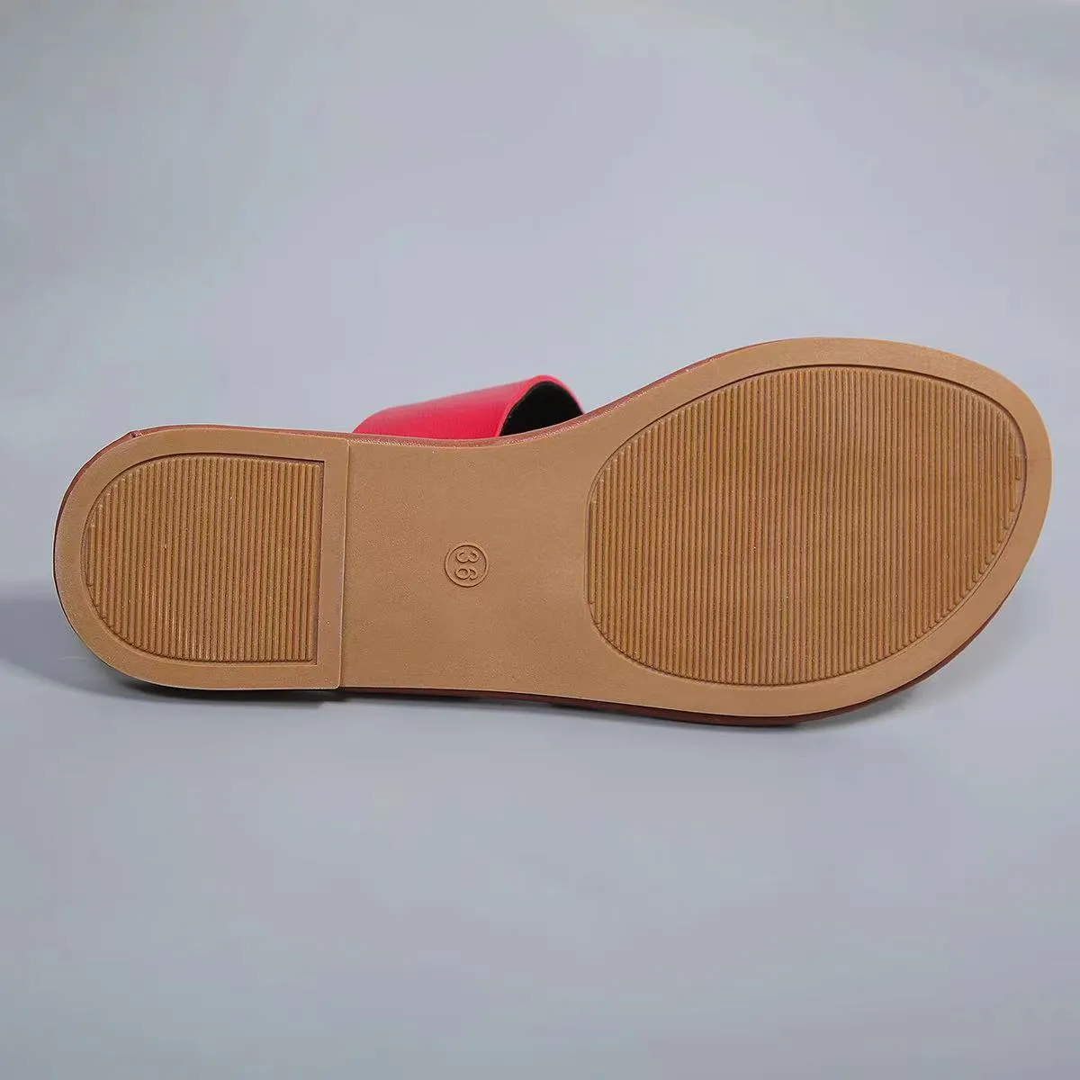 Round toe open toe sandals