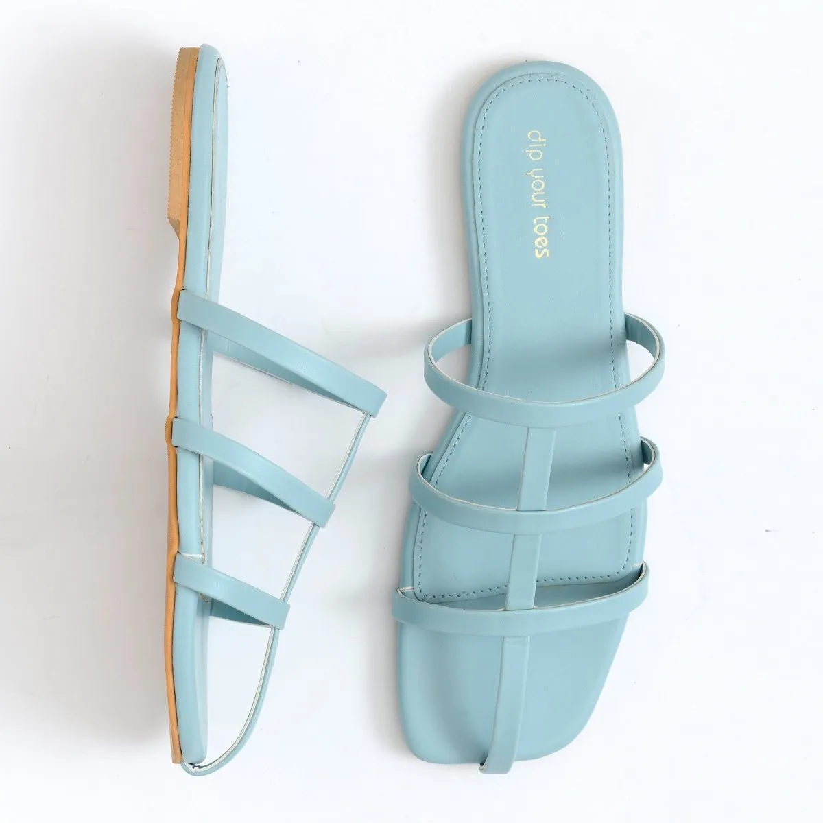Sky Strappy square toe flats