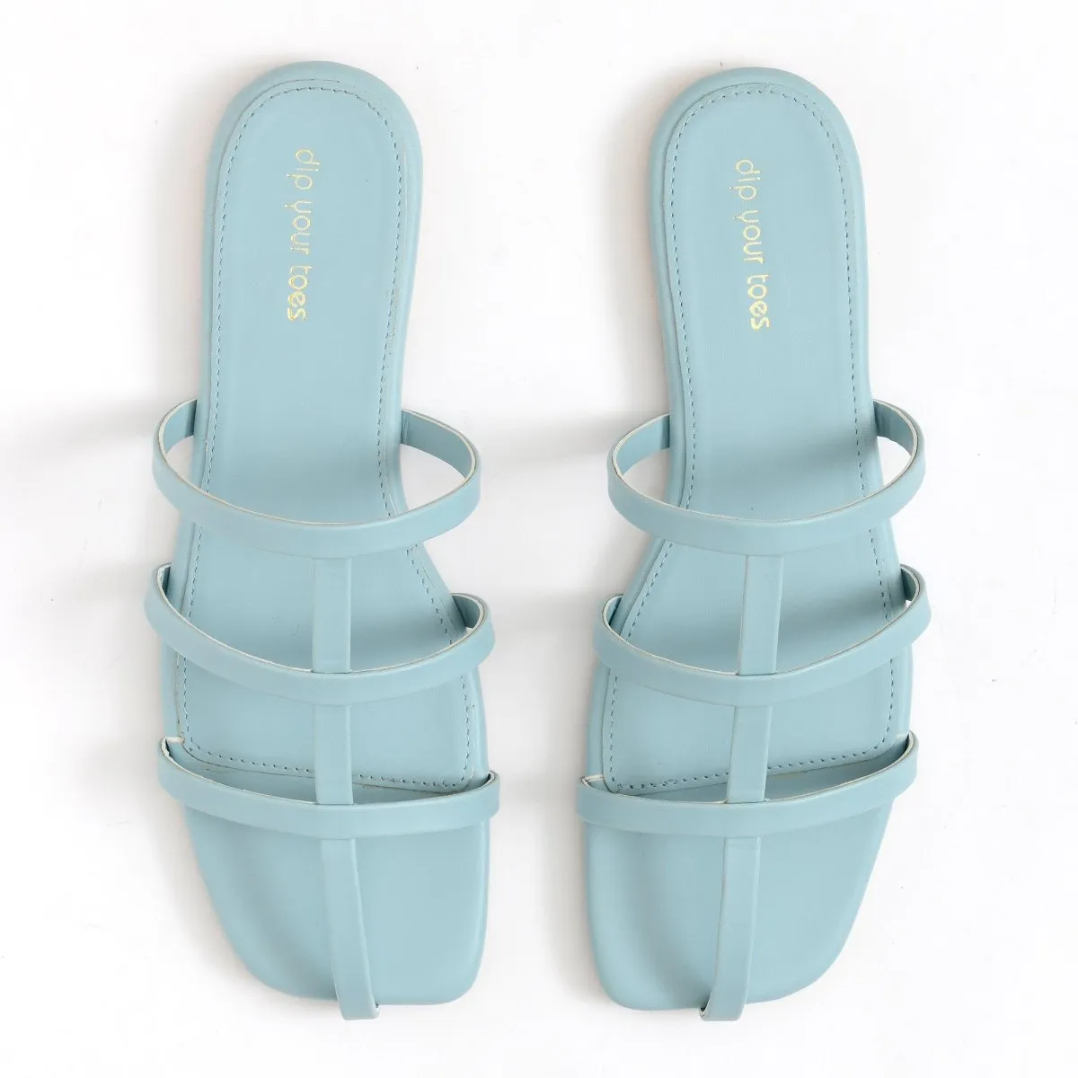 Sky Strappy square toe flats