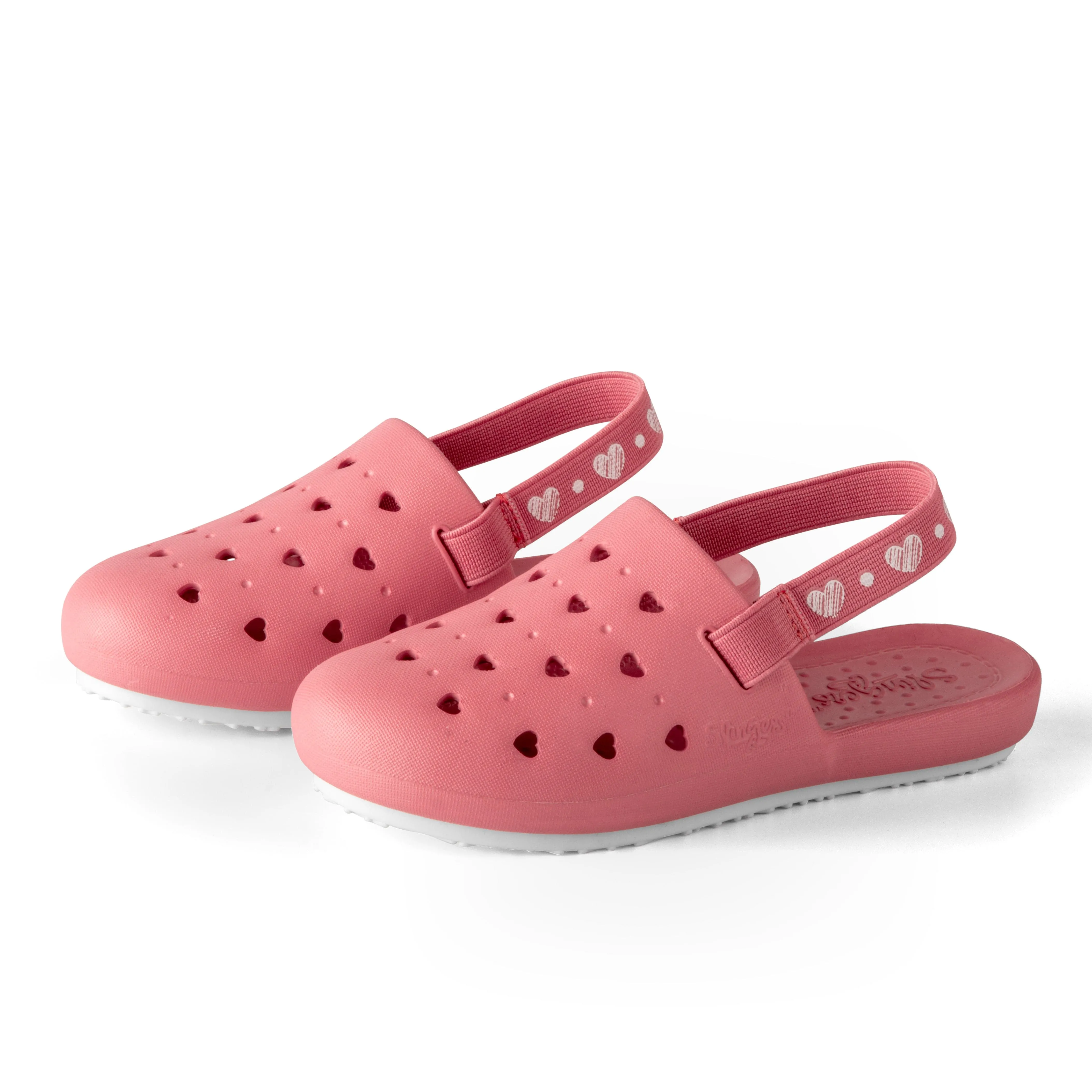 Slingers Sweetheart Clogs- Mauve Hearts