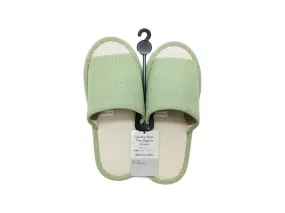 Squishy Open Toe Slippers Green