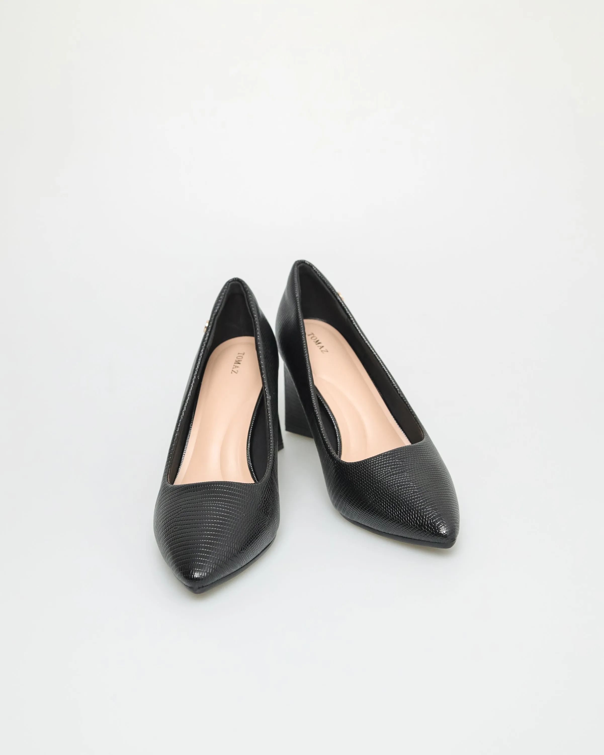 Tomaz NN318 Ladies Matte Block Heels