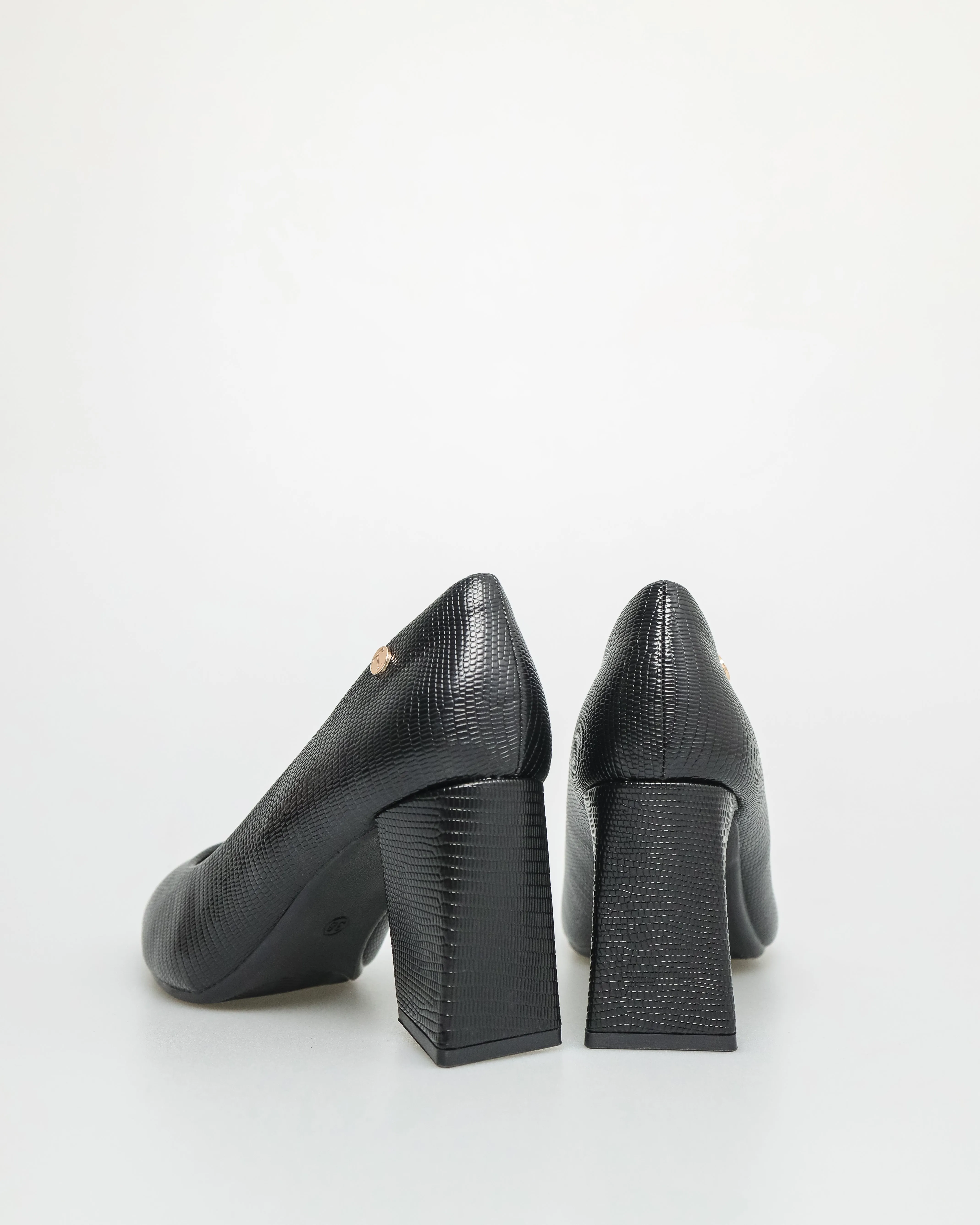 Tomaz NN318 Ladies Matte Block Heels