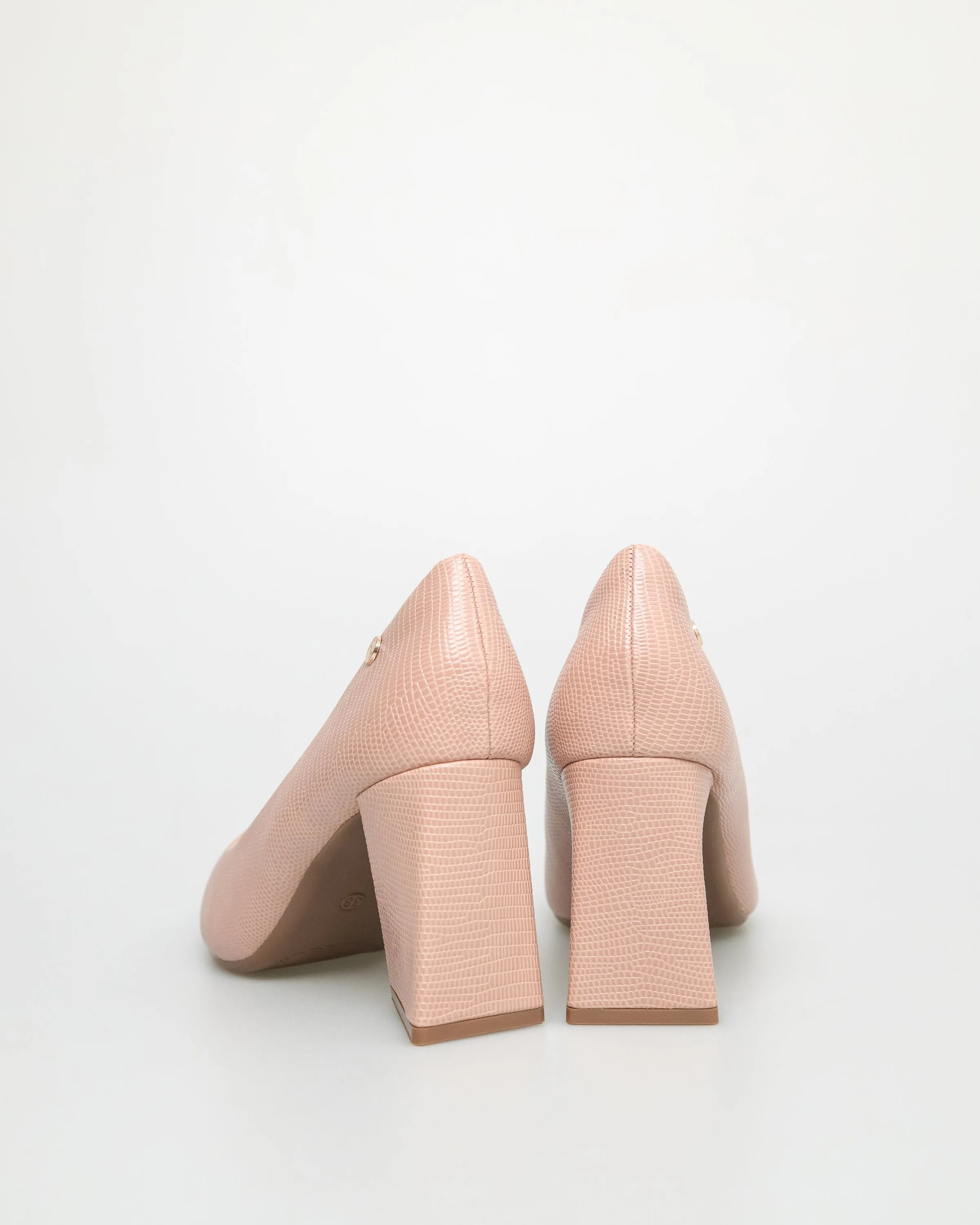 Tomaz NN318 Ladies Matte Block Heels
