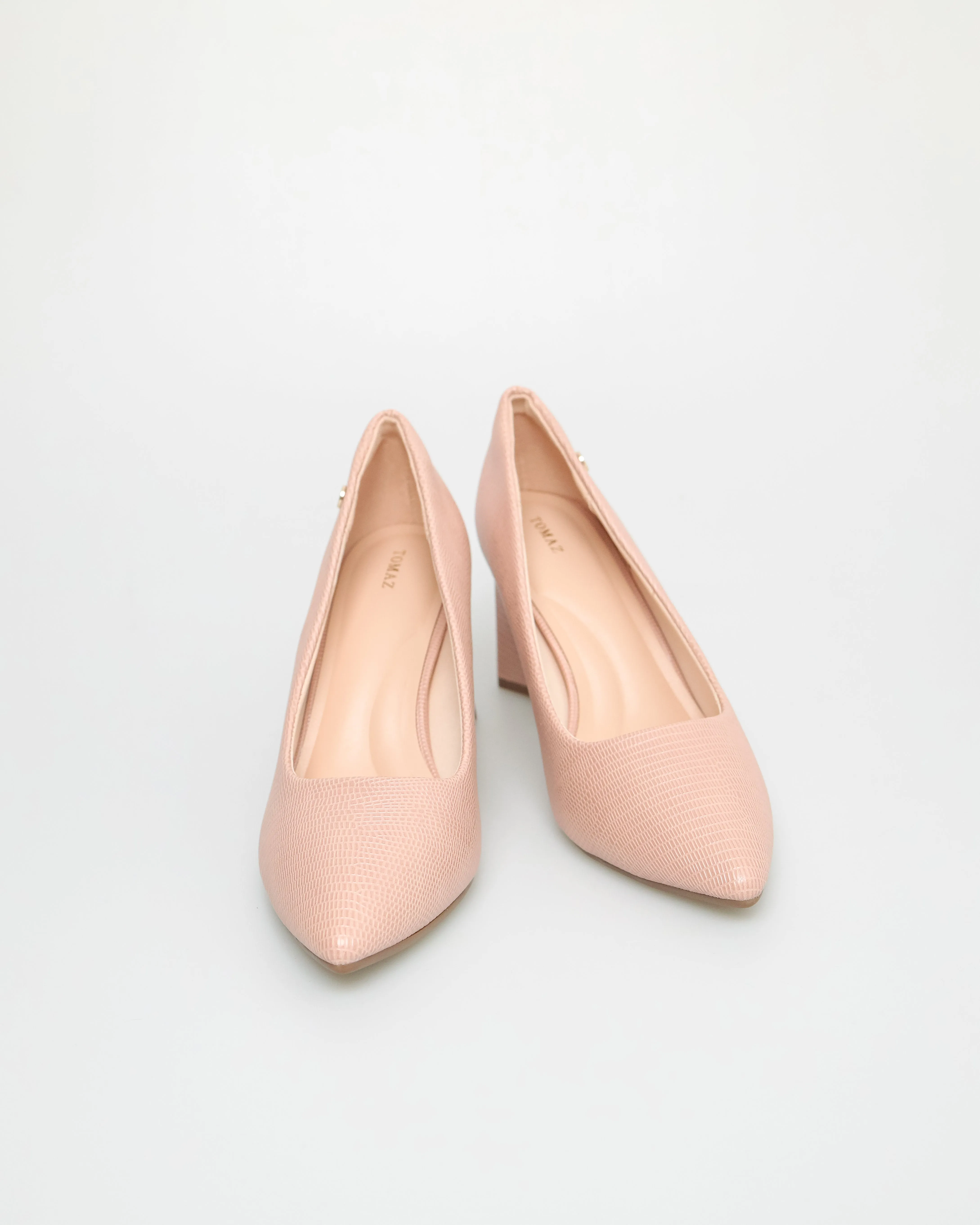 Tomaz NN318 Ladies Matte Block Heels