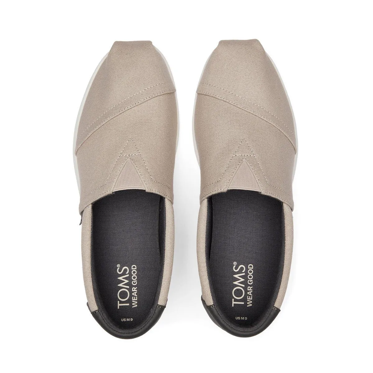 TOMS Espadrille Alpargata Forward Men - Pebble Grey Canvas
