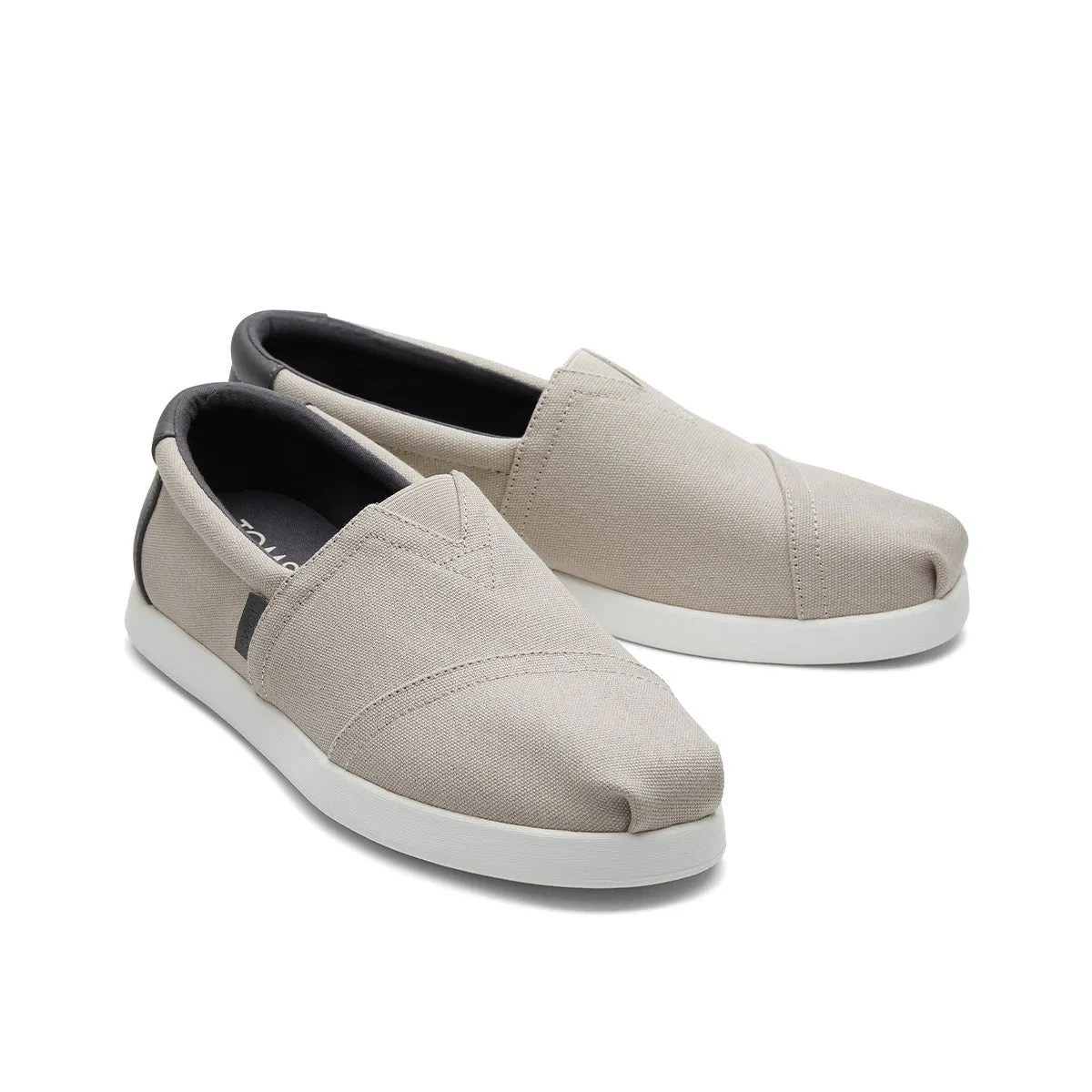 TOMS Espadrille Alpargata Forward Men - Pebble Grey Canvas