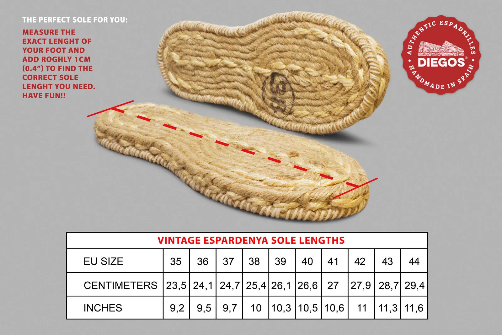 Vintage Espardenya sole