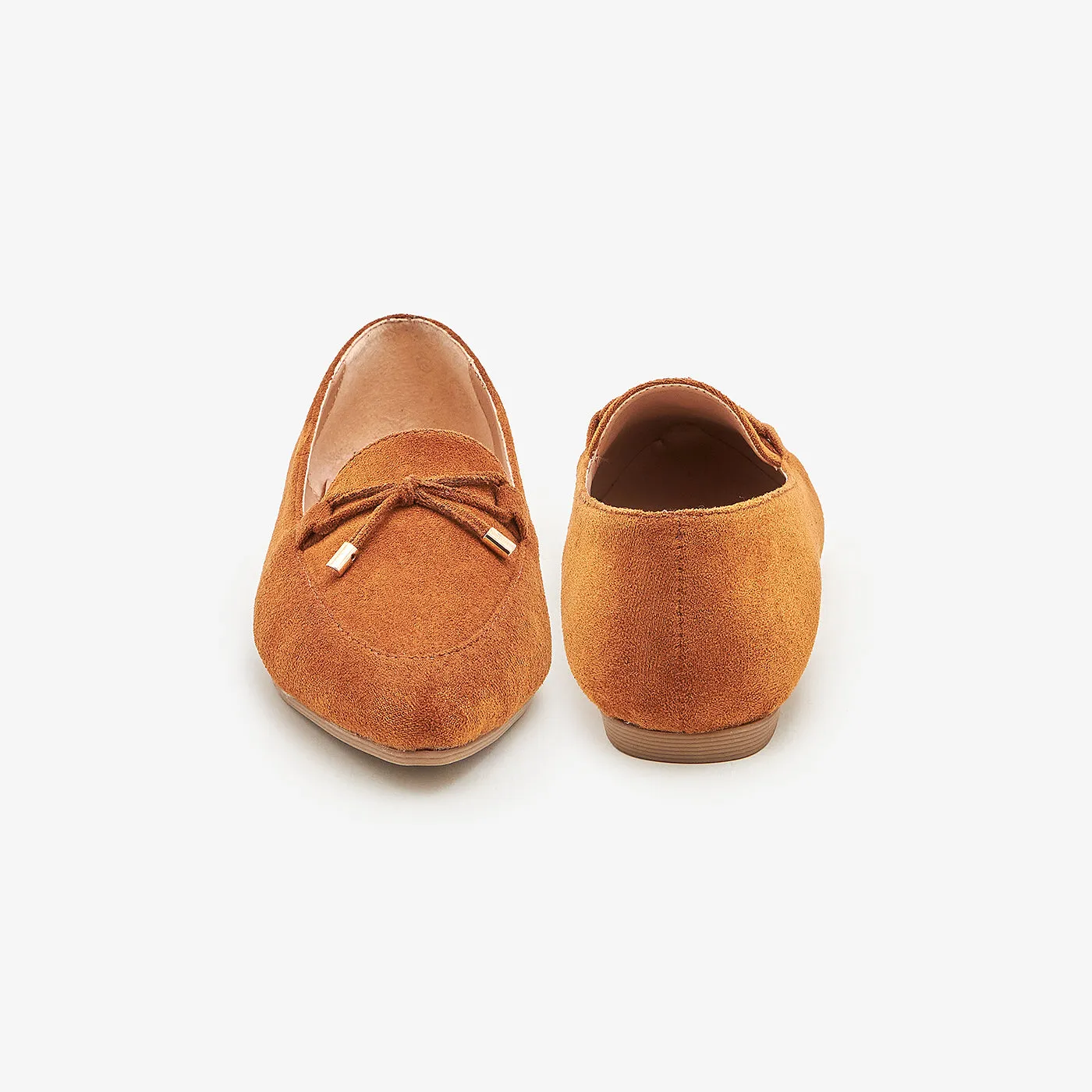 Women's Suede Pointed Loafers