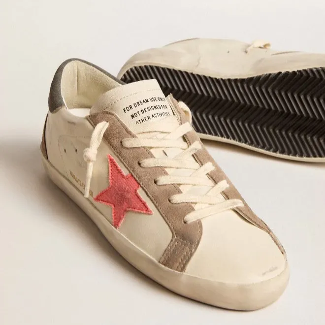 Women's Super-Star LTD With Pink Gabardine Star And Gray Suede Heel Tab